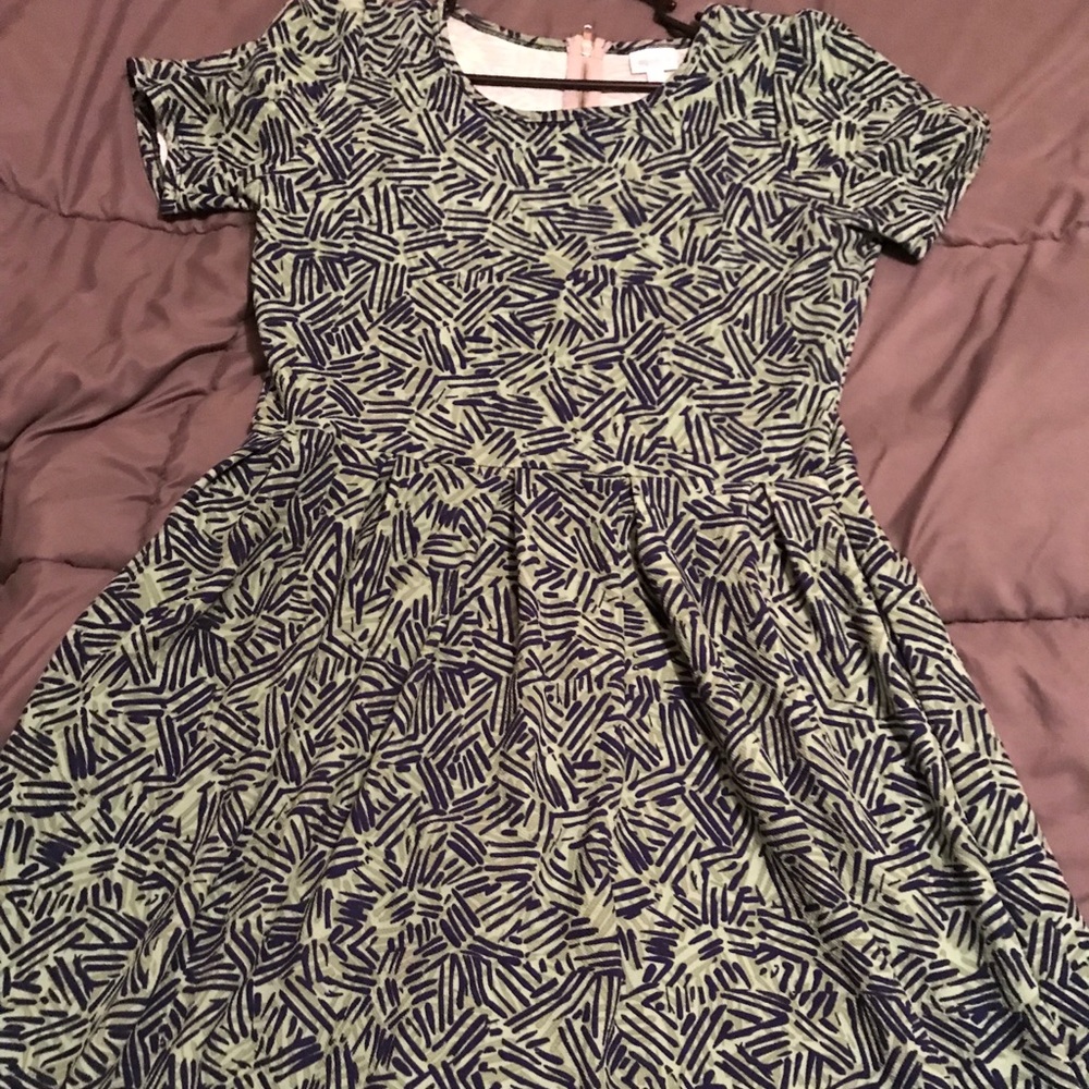 Amelia dress by LuLaRoe. Fun dress! Gently worn